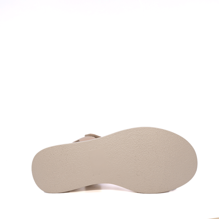 Sandale femei Luca di Gioia bej din piele cu platformă 1297DS1441BE 
