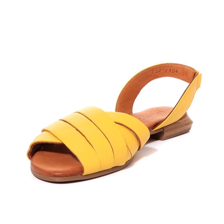 Luca di Gioia Women's Sandals in yellow leather 2691DS2104G