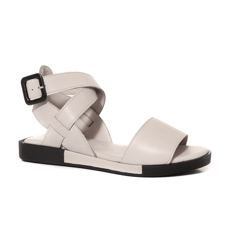 Luca di Gioia Women's Sandals in grey leather 2691DS4091GR