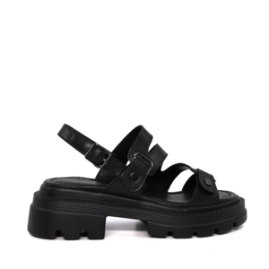 Sandale femei Luca di Gioia negre din piele 1297ds1541n