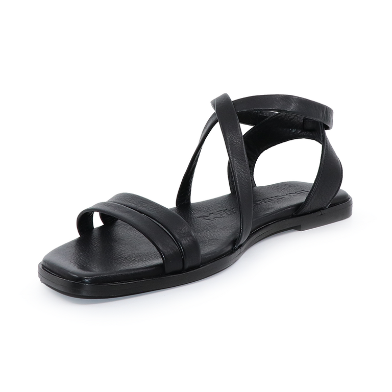 Luca di Gioia women sandals in black leather 2503DS3480N