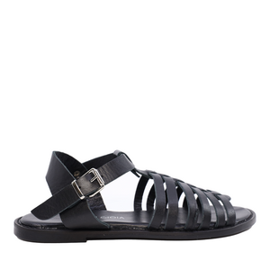 Women sandals Luca di Gioia black genuine leather 2505DS0001N