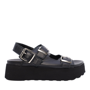 Women black sandals Luca di Gioia genuine leather 2505DS3157N