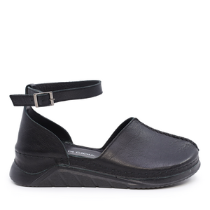 Luca di Gioia women's black leather sandals 3297DS1100N
