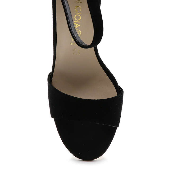 Luca di Gioia women sandals in black leather 1153DS2834VN