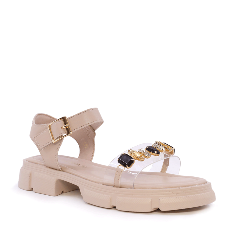 Women's sandals Luca di Gioia taupe leather 1297DS6140TA