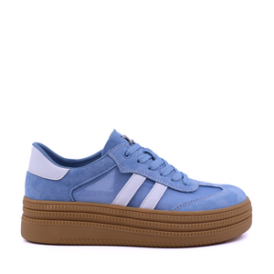 Sneakers femei Luca di Gioia albaștri din piele întoarsă și textil  1291DPF6100VAZ