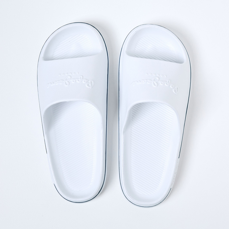 Pepe Jeans men slipper in white PVC 3193BSL70119A