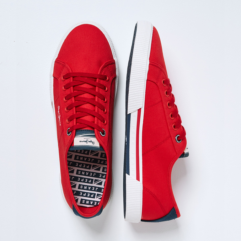 Pantofi bărbați Pepe Jeans roșii 3193BPS30816R