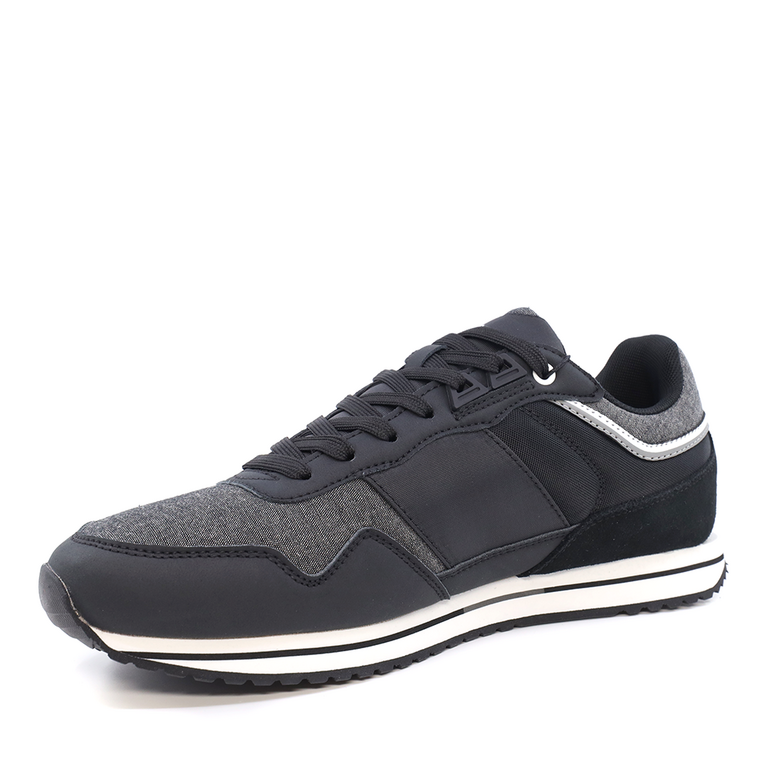 Pepe Jeans men sneakers in black fabric mix 3195BPS30908VN