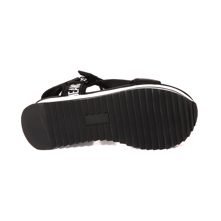 Sandale sport femei Pepe Jeans negre cu detalii albe 3191DS90505N