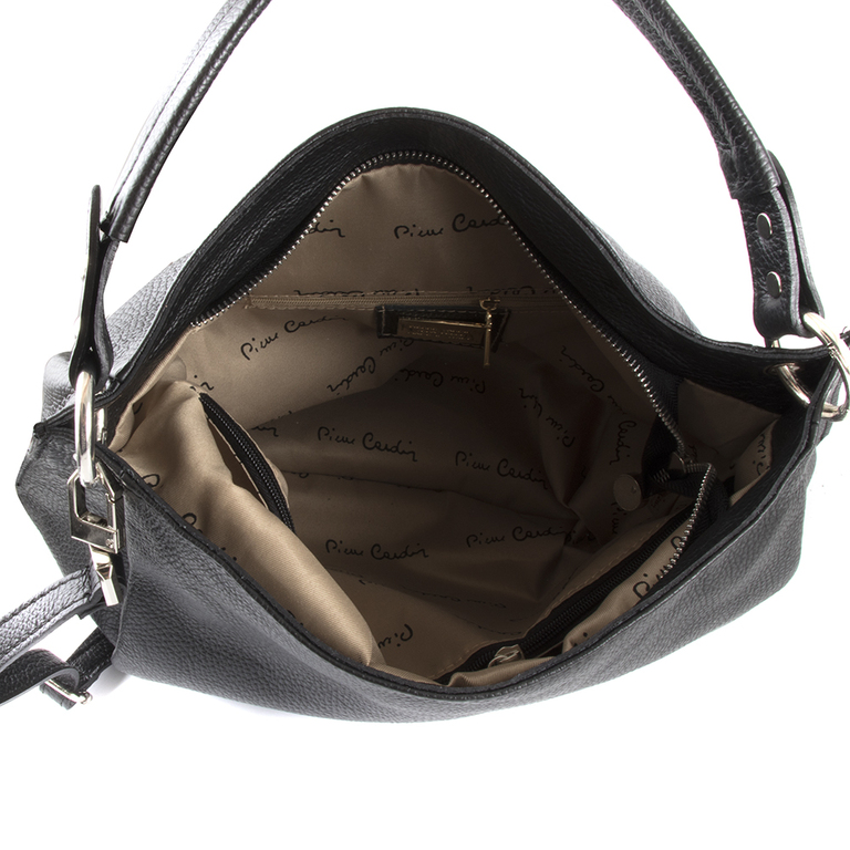Women's purse Pierre Cardin black leather 78posp1669n