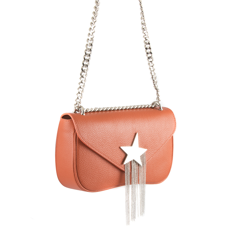 Women's purse Pierre Cardin orange leather 78posp1763po