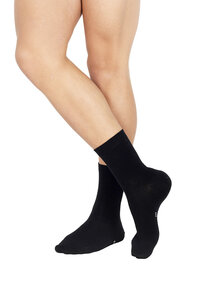 Men's black Pompea socks mid length calzinocottluiner