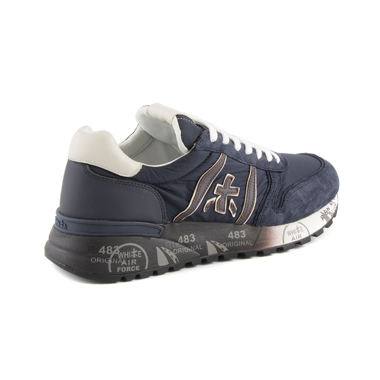 Men's shoes Premiata blue leather 1698bp3247vbl