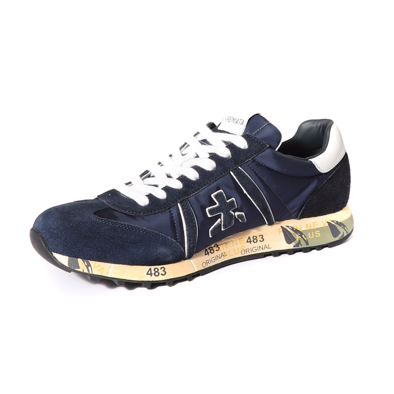 Premiata Lucy men's sneakers in navy suede leather 1691BP5151VBL