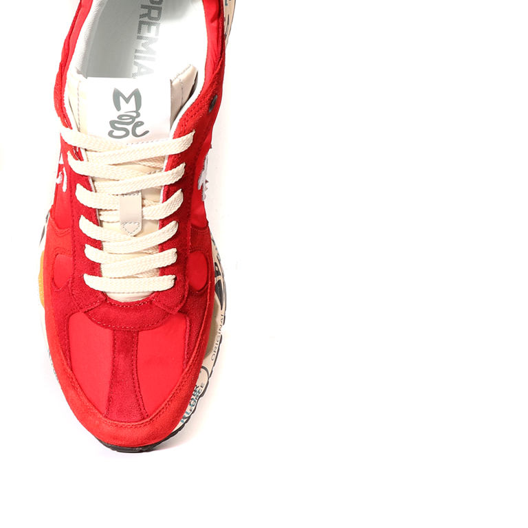 Premiata Mase men' sneakers in red suede leather 1691BP5168VR