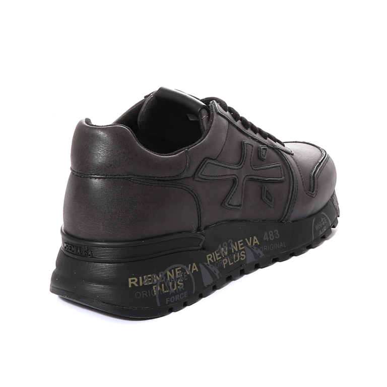 Premiata Mick men sneakers in black leather 1692BP1453N
