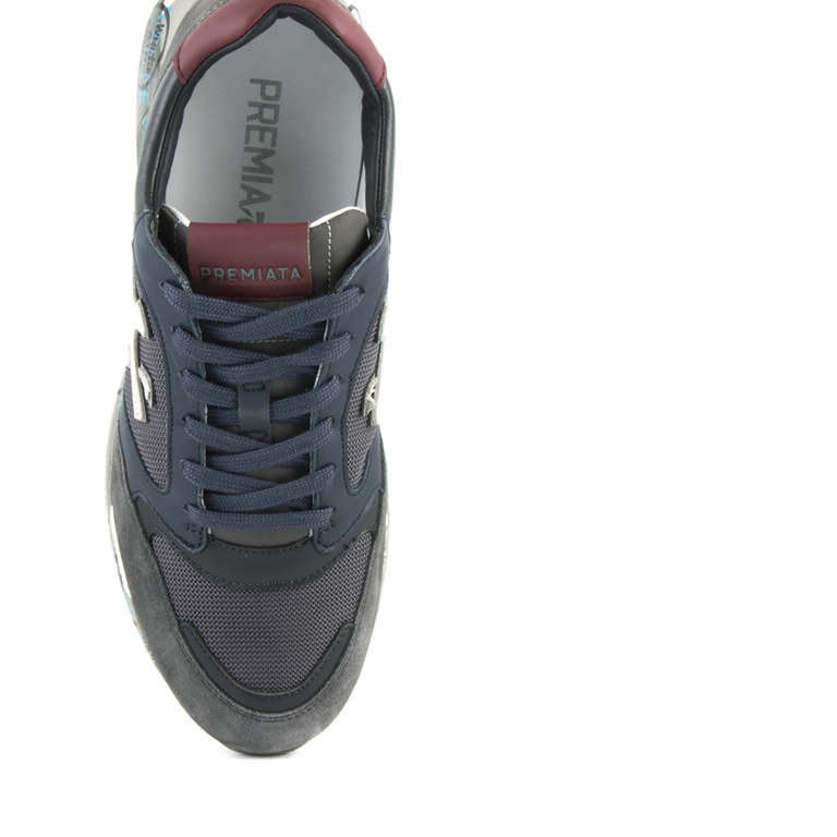 Premiata men's sneakers in gray suede 1690BP4070VGR