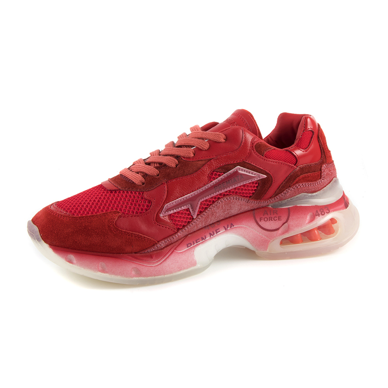 Premiata Sharky Men's Trainers in red napa leather 1690BP0064R