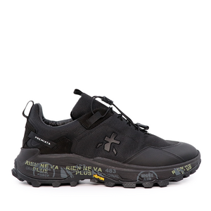 Premiata men Cross Trail sneakers in black leather 1692BP2260N