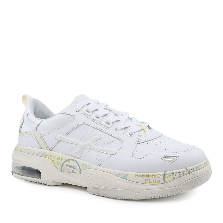 Premiata men Drake sneakers in white genuine leather 1695BP0299A