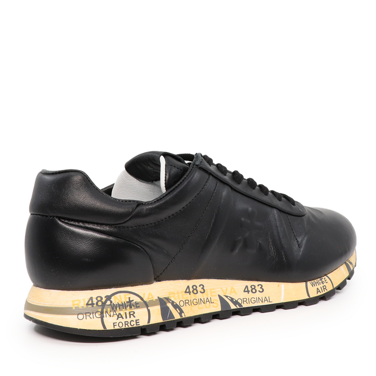 Premiata men Lucy sneakers in black leather 1694BP5314N