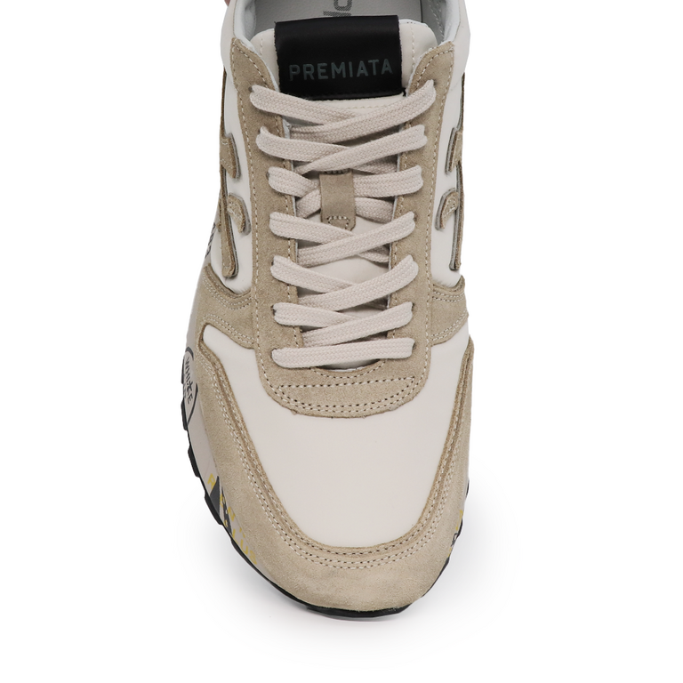 Premiata men Mick sneakers in light gray suede leather 1694BP5895VGR