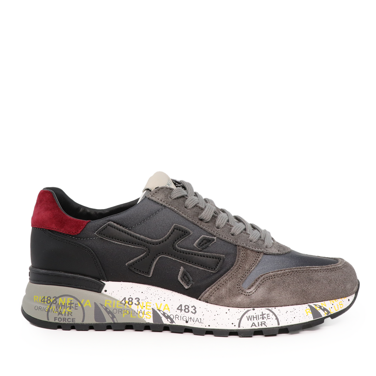 Premiata men Mick sneakers in gray suede leather 1694BP5355VGR