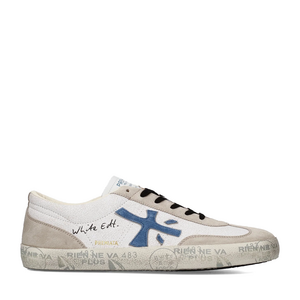 Sneakers bărbați Premiata David albi din piele 1691BP8089A