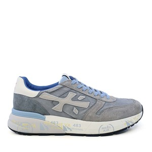 Sneakers bărbați Premiata Mick gri din piele întoarsă și textil 1691BP7247GR