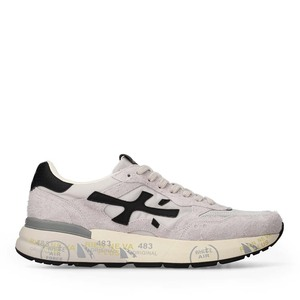 Sneakers bărbați Premiata Mick gri din piele întoarsă și textil 1691BP8236GR