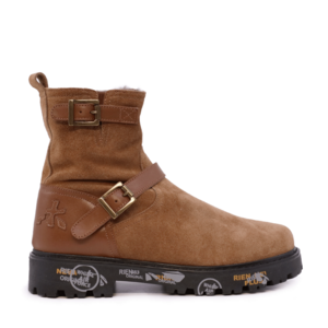 Ghete fete Premiata HiUrban  cognac din piele întoarsă 1712FG9573VCO