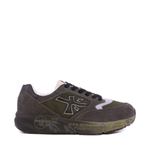 Sneakers băieți Premiata Demi kaki din piele și textil 1712MP9461KA