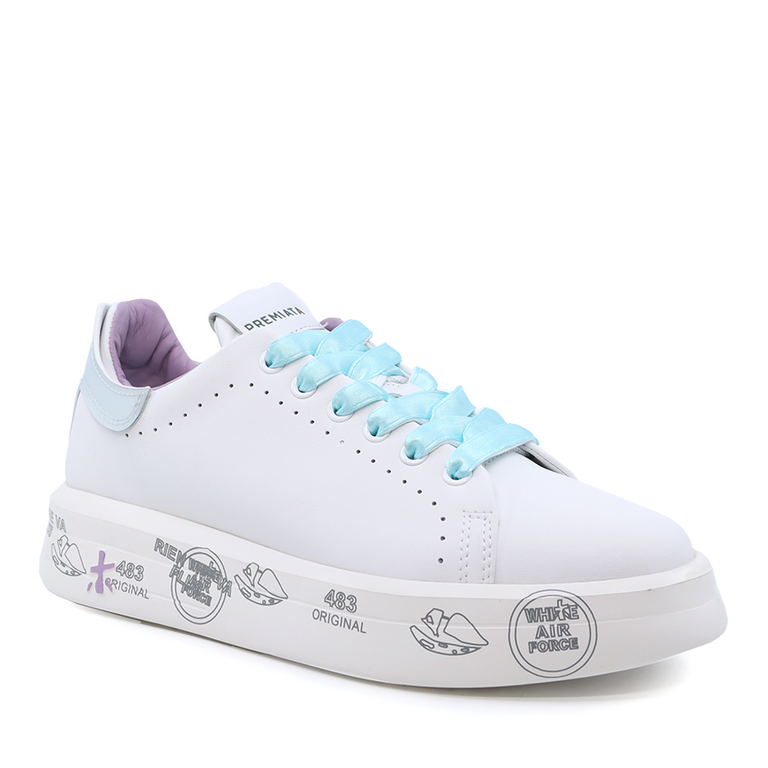 Premiata women Belle sneakers in white leather 1695DP6280A