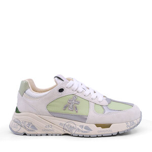 Baskets Premiata Mase-D en daim et textile vert pour femme 169DP6674V