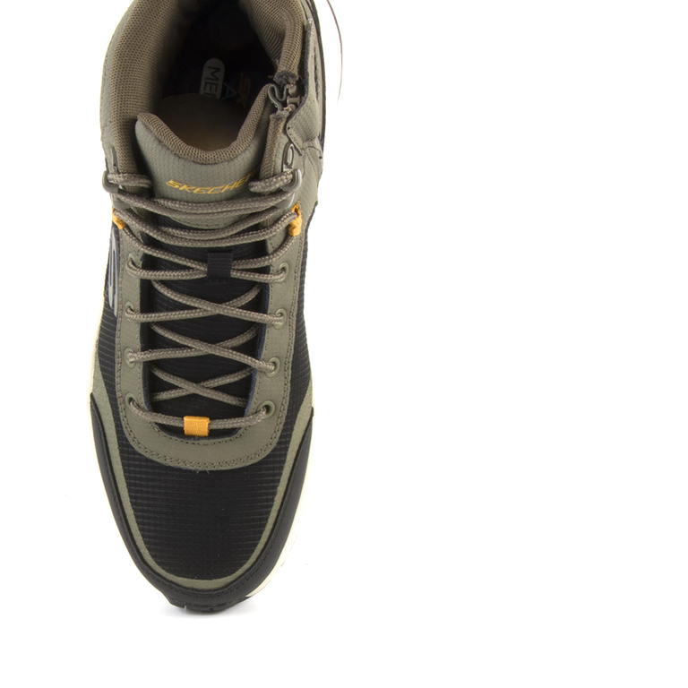 Skechers Men's High Top Sneakers in khaki suede leather 1960BG51705KA