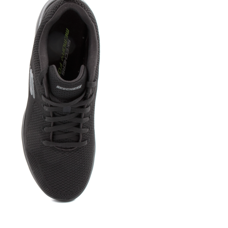 Pantofi sport bărbați Skechers negri cu detalii albastre 1961BPS23205N