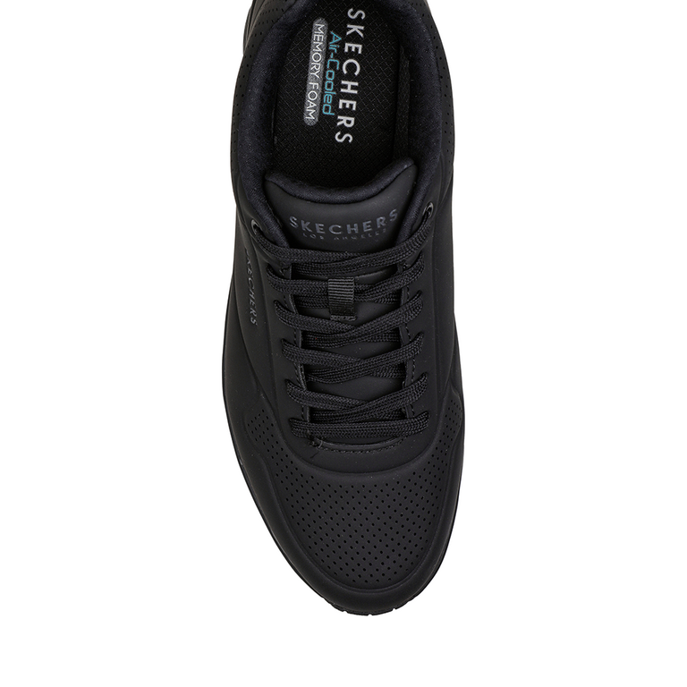 Pantofi sport bărbați Skechers negri din material sintetic 1965BPS524580N