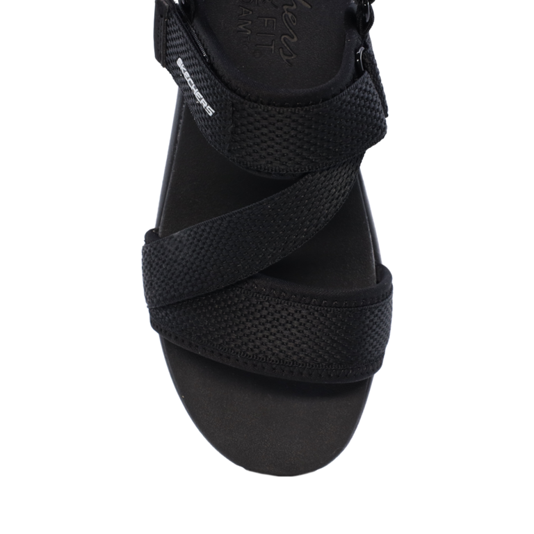 Sandale sport femei  Skechers negre din textil 1965DS119302N