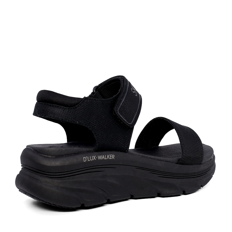 Women's Skechers New Block black textile sandals 1967DS119226N