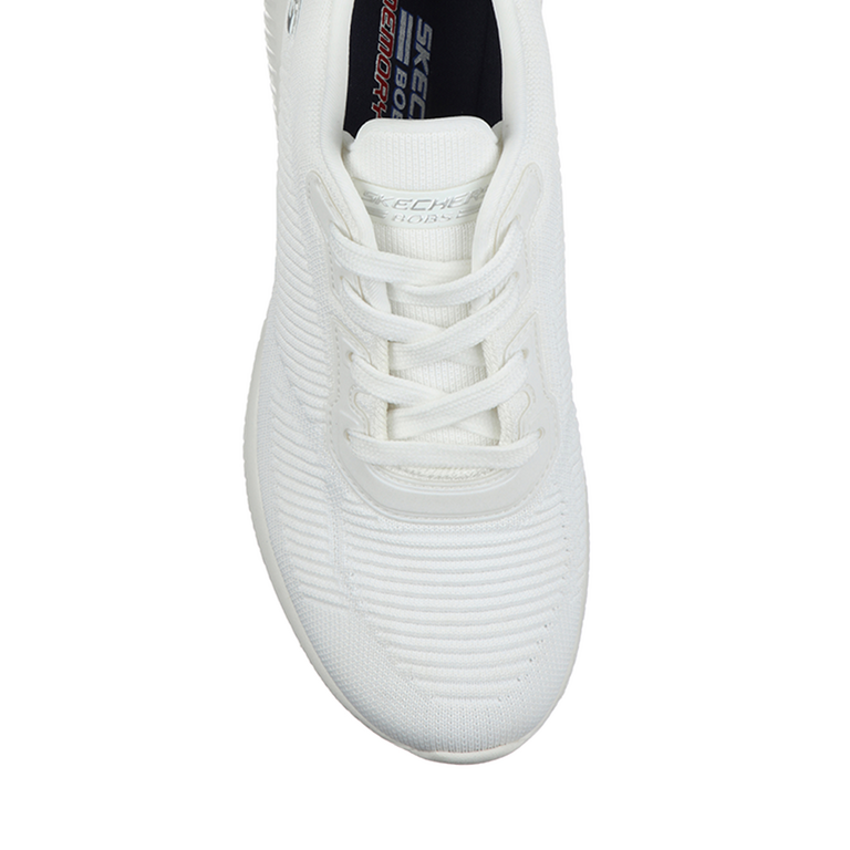 Pantofi sport femei Skechers albi din material textil 1965DPS3250400A
