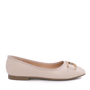 Women's ballerinas Solo Donna beige synthetic 2547DB8269BE