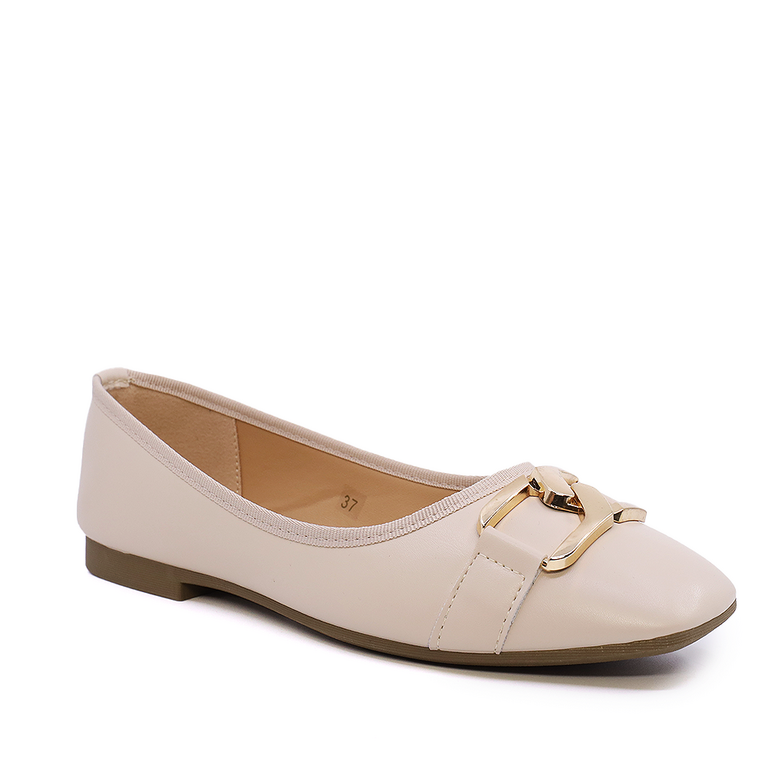 Women's ballerinas Solo Donna beige synthetic 2547DB8269BE