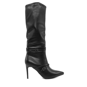 Cizme cu toc înalt femei Solo Donna negre 1162DC0124N