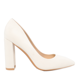 Solo Donna women pumps in white faux leather 2856DP87960SA