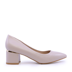 Women's low-heeled shoes Solo Donna beige 1169DP1510BE