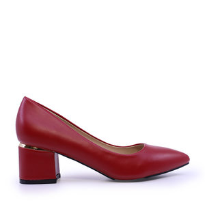 Women's low-heeled shoes Solo Donna burgundy 1169DP1510BO