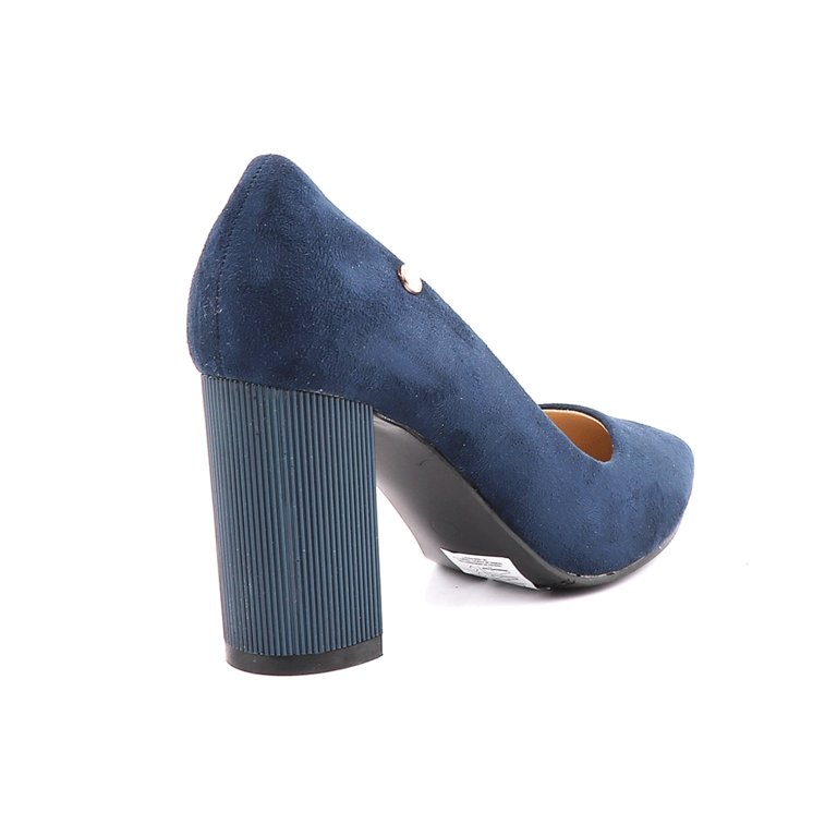 Solo Donna Women's navy blue medium heel pumps 1161DP1151VBL