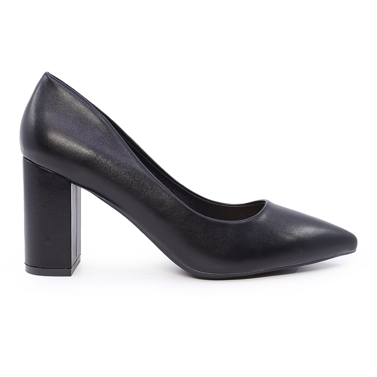Solo Donna women's black shoes with heel 2546DP3944N.